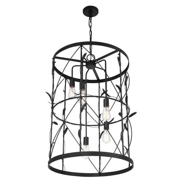Lexington 5-Light Pendant in Matte Black - Image 4