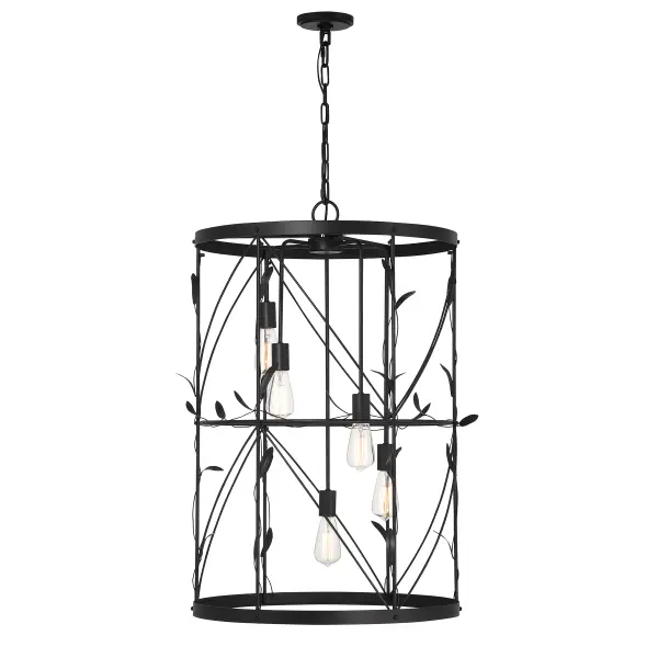 Lexington 5-Light Pendant in Matte Black - Image 5