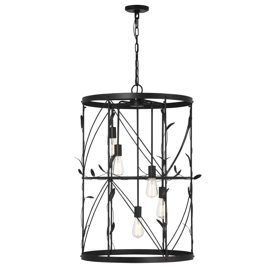 Lexington 5-Light Pendant in Matte Black - Image 5