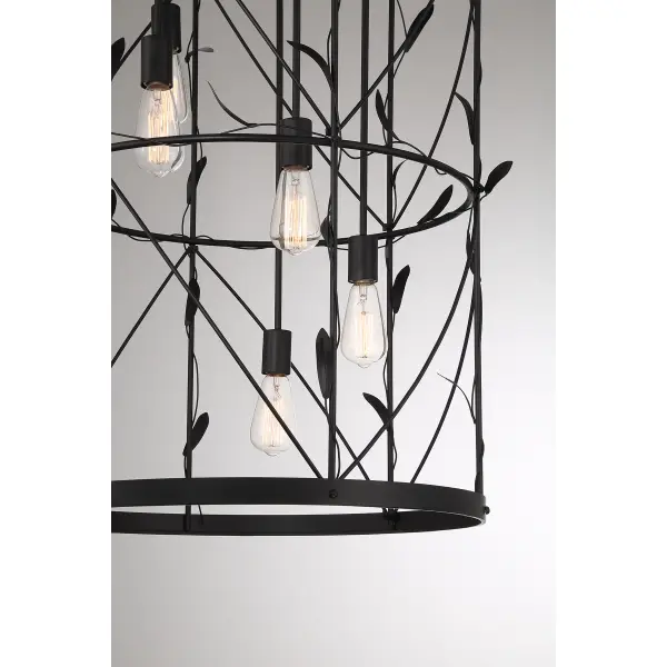 Lexington 5-Light Pendant in Matte Black - Image 6