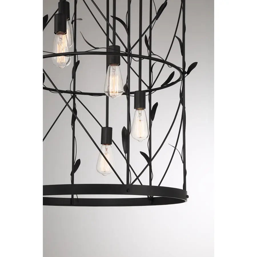 Lexington 5-Light Pendant in Matte Black - Image 6