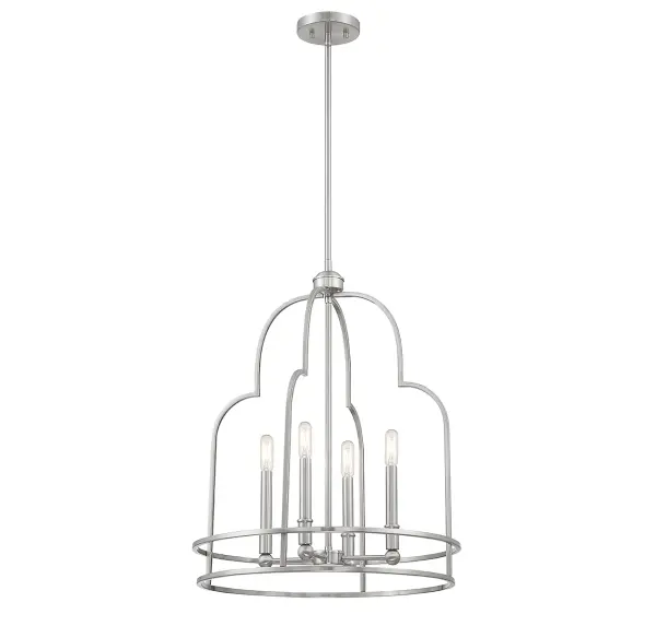 Diplomat 4-Light Pendant in Satin Nickel - Image 3