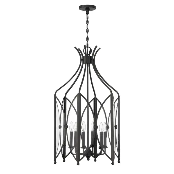 Enclave 6-Light Pendant in Black Tourmaline - alternate view