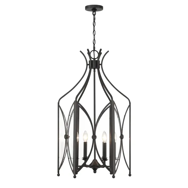 Enclave 6-Light Pendant in Black Tourmaline - Image 5