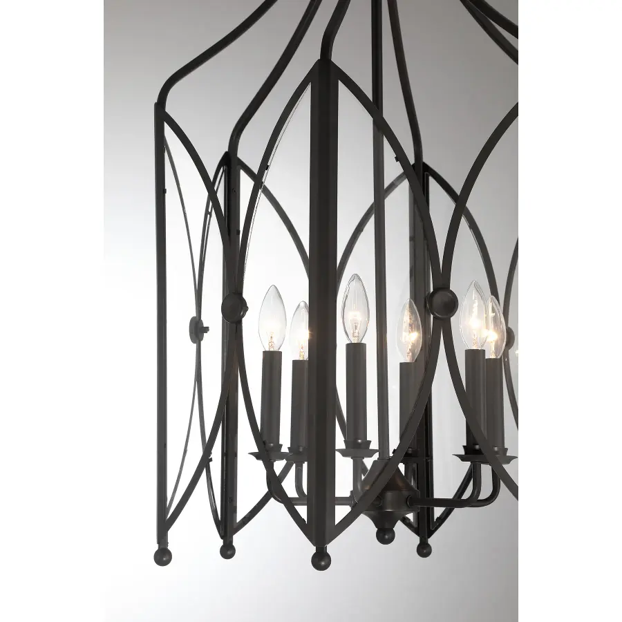 Enclave 6-Light Pendant in Black Tourmaline - Image 6
