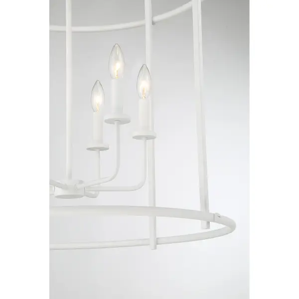 Brookstone Six Light Pendant in Bisque White - Image 6