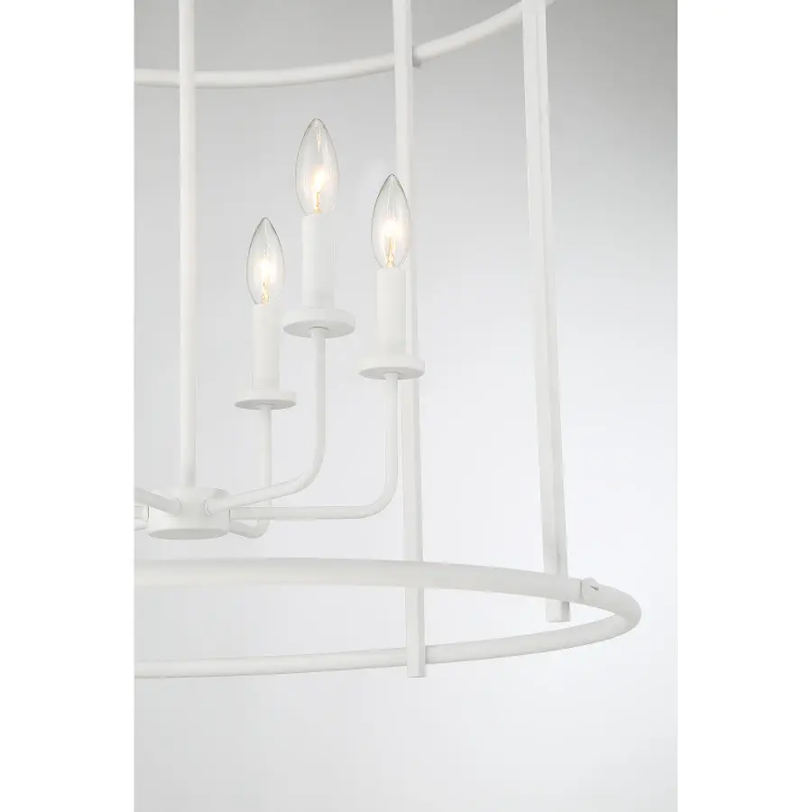 Brookstone Six Light Pendant in Bisque White - Image 6
