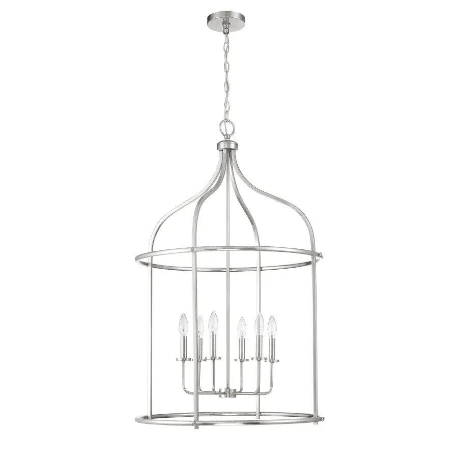 Brookstone 6-Light Pendant in Satin Nickel - Image 2