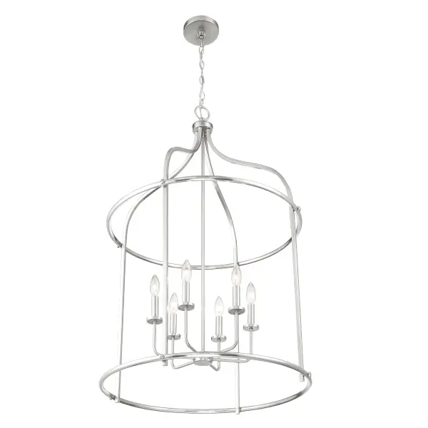 Brookstone 6-Light Pendant in Satin Nickel - Image 5
