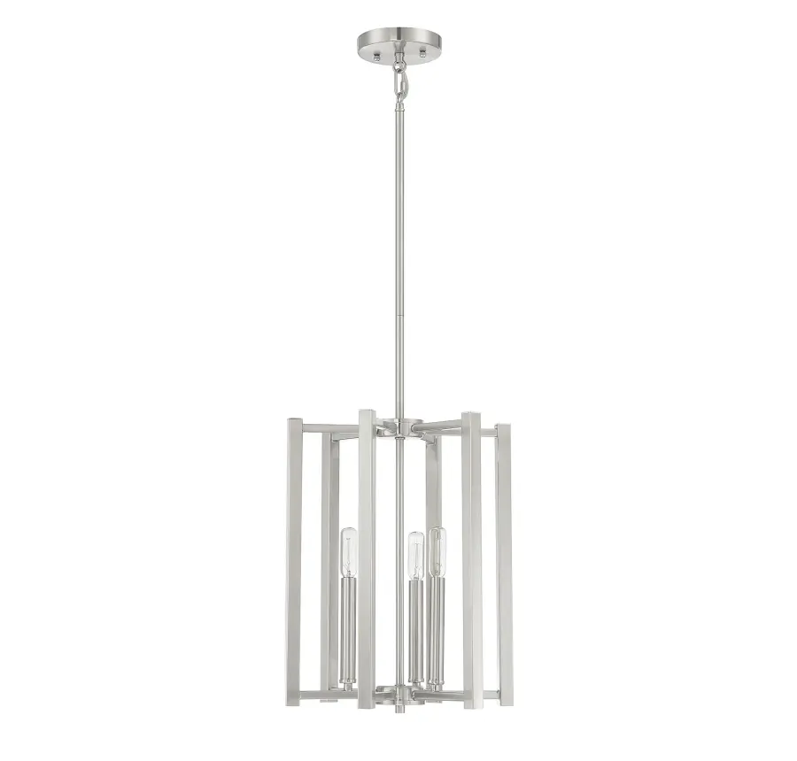 Benson 3-Light Pendant in Satin Nickel - Image 2