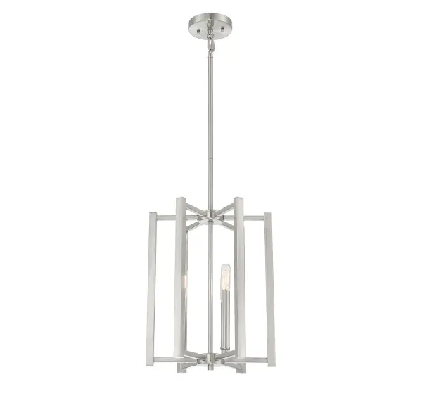Benson 3-Light Pendant in Satin Nickel - Image 5