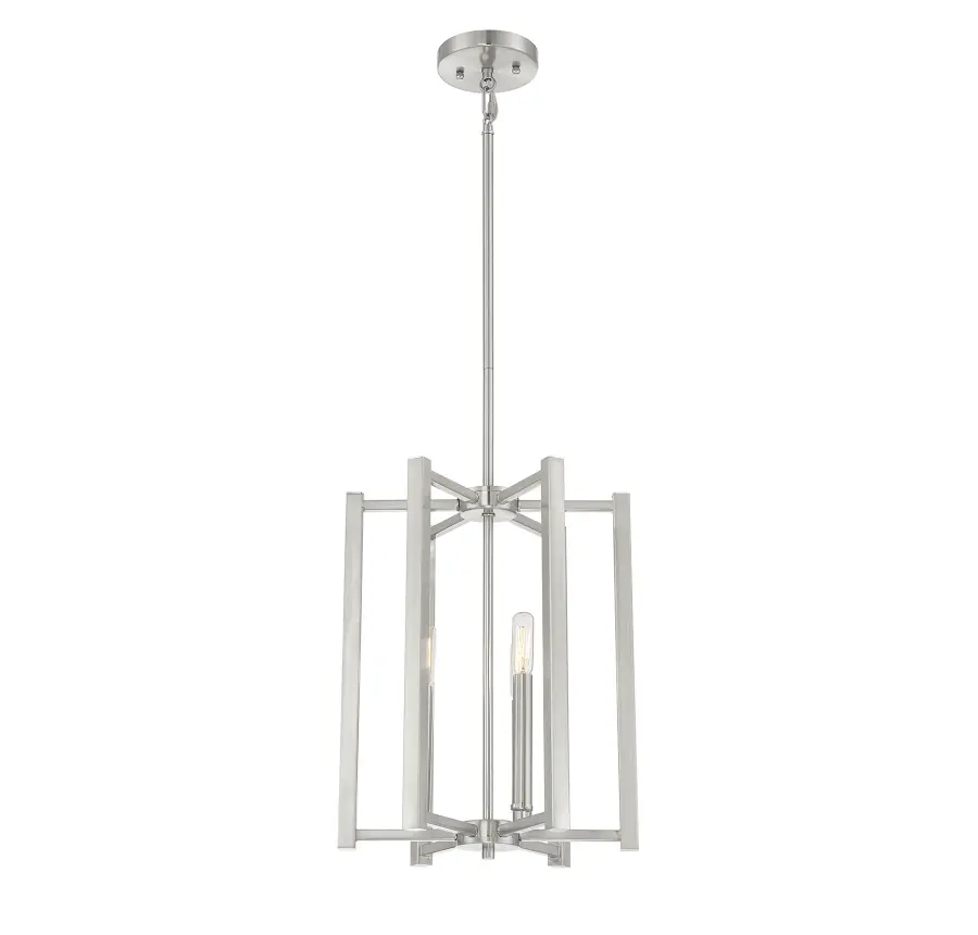 Benson 3-Light Pendant in Satin Nickel - Image 5