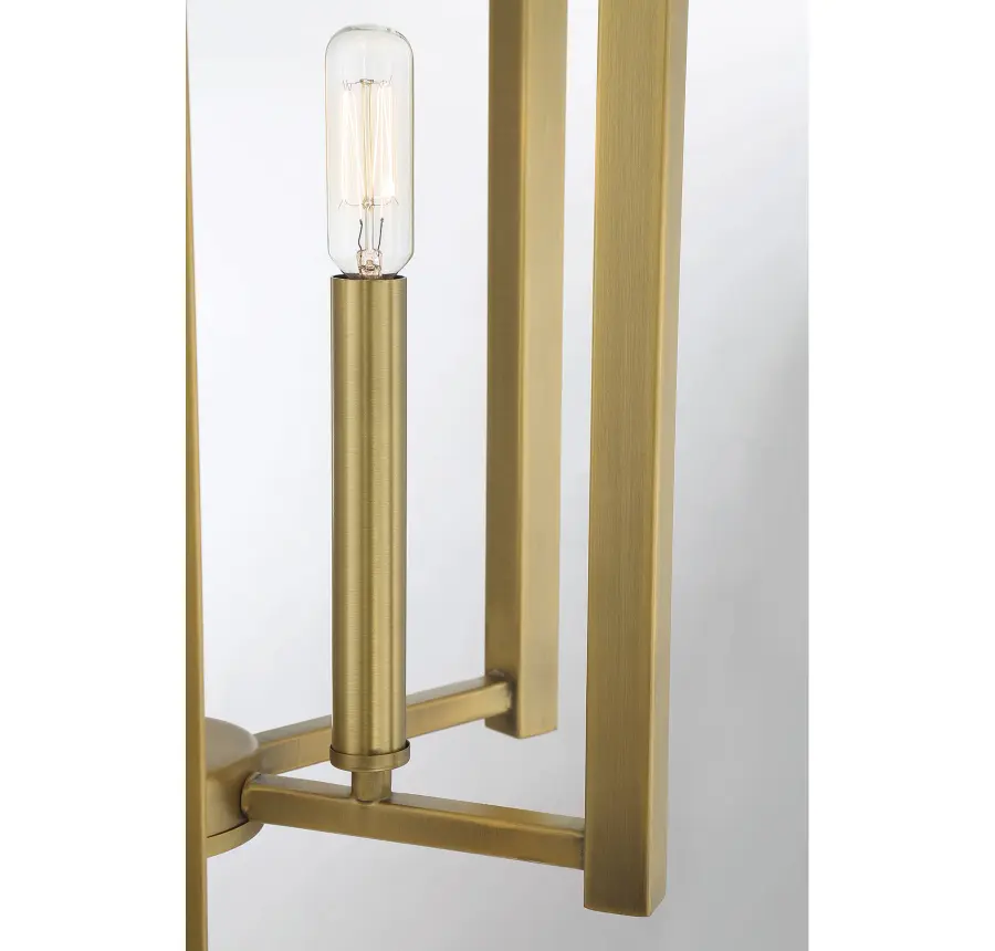 Benson Five Light Pendant in Warm Brass - Image 5