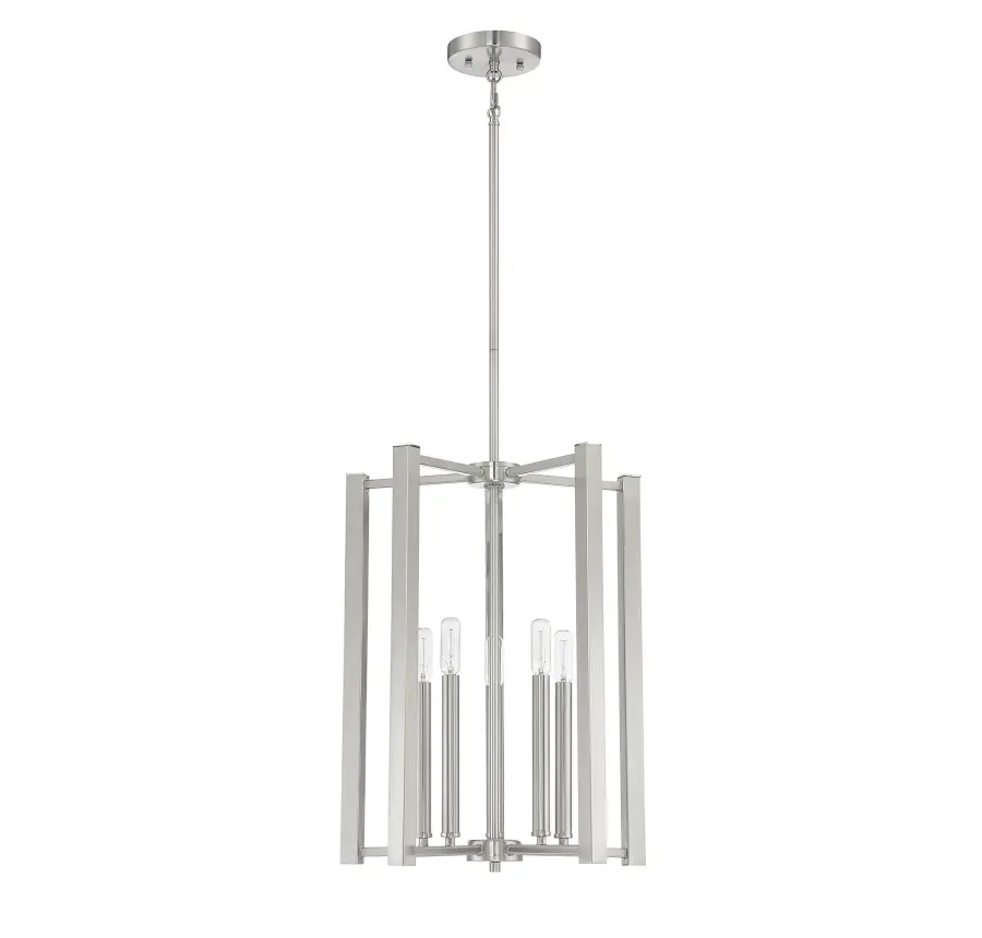 Benson 5-Light Pendant in Satin Nickel - Image 2