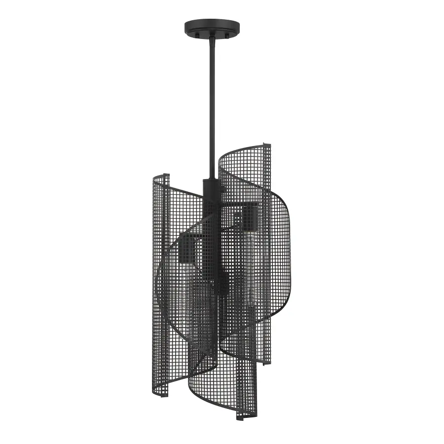 Hillbourne 3-Light Pendant in Matte Black - Image 2