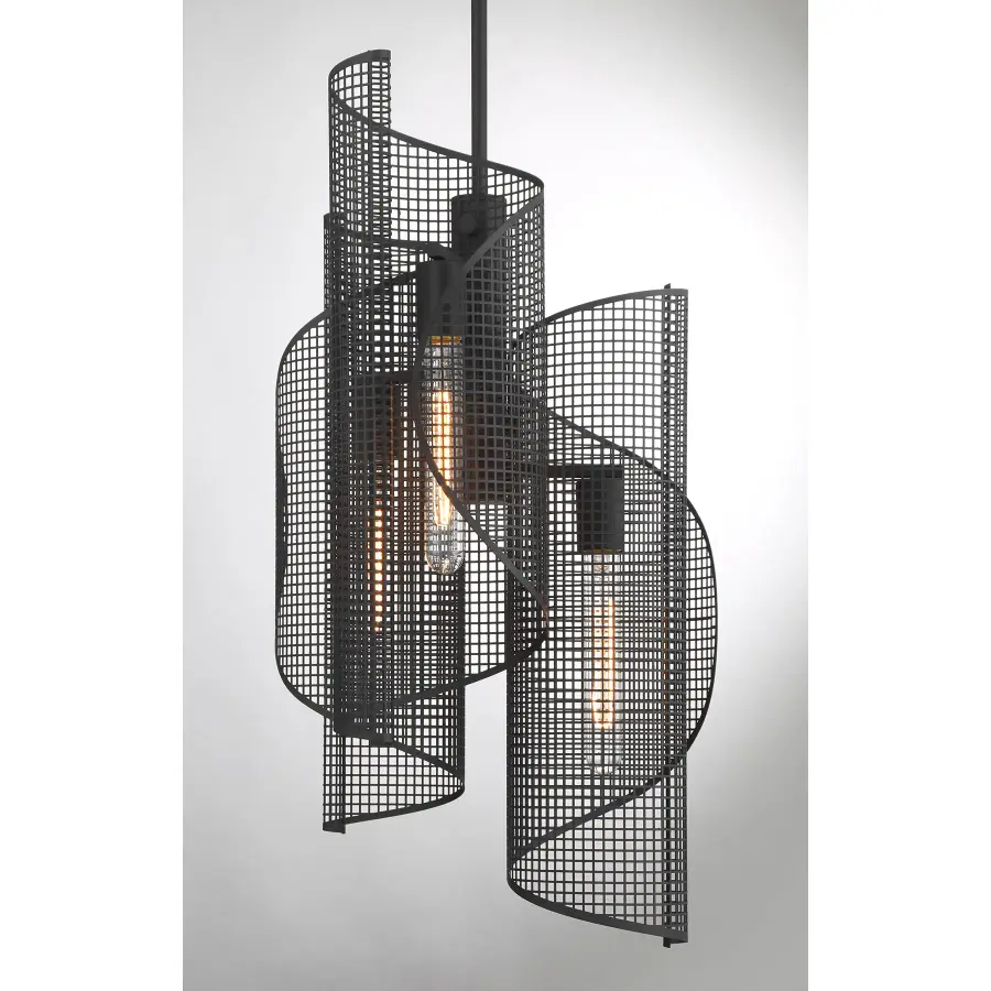 Hillbourne 3-Light Pendant in Matte Black - Image 6