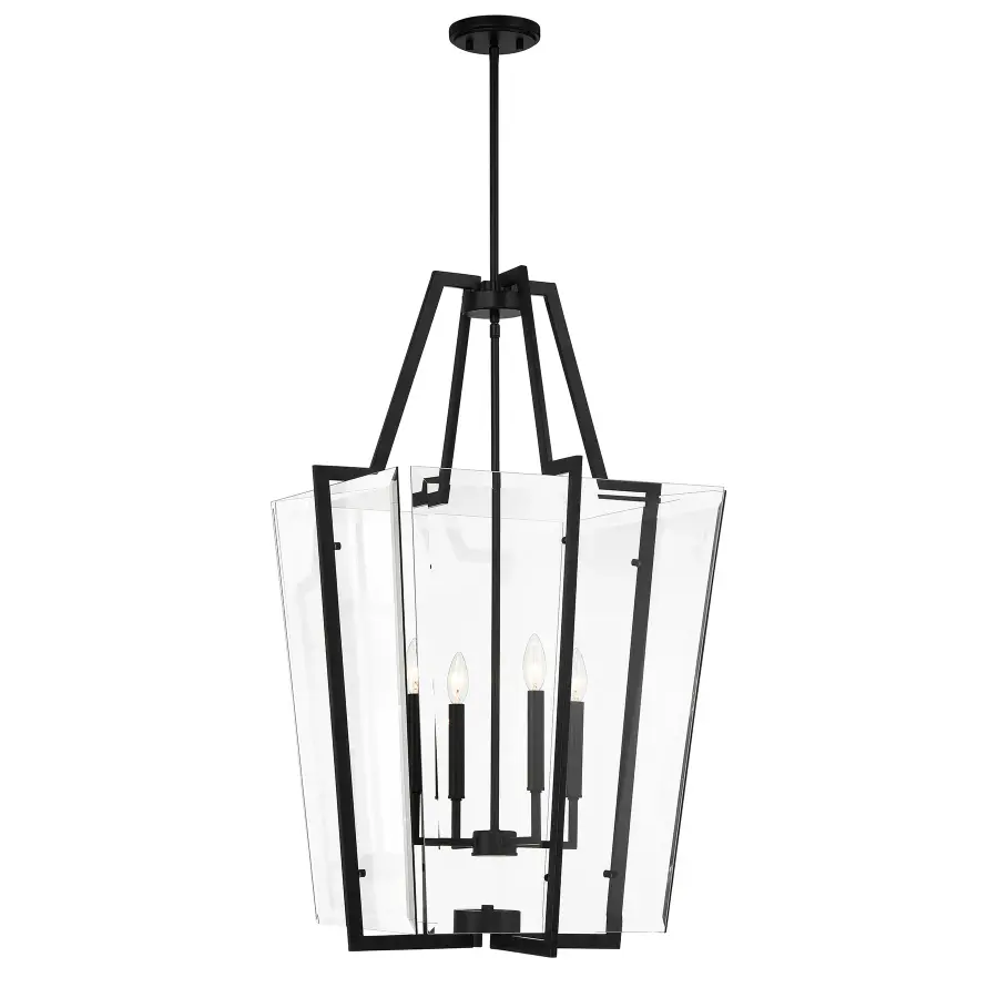 Farell 4-Light Pendant in Matte Black - Image 1