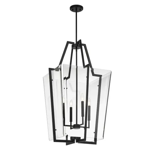 Farell 4-Light Pendant in Matte Black - Image 3