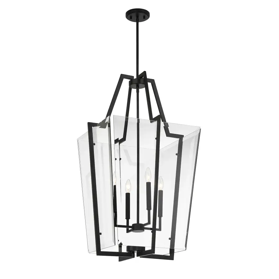 Farell 4-Light Pendant in Matte Black - Image 3