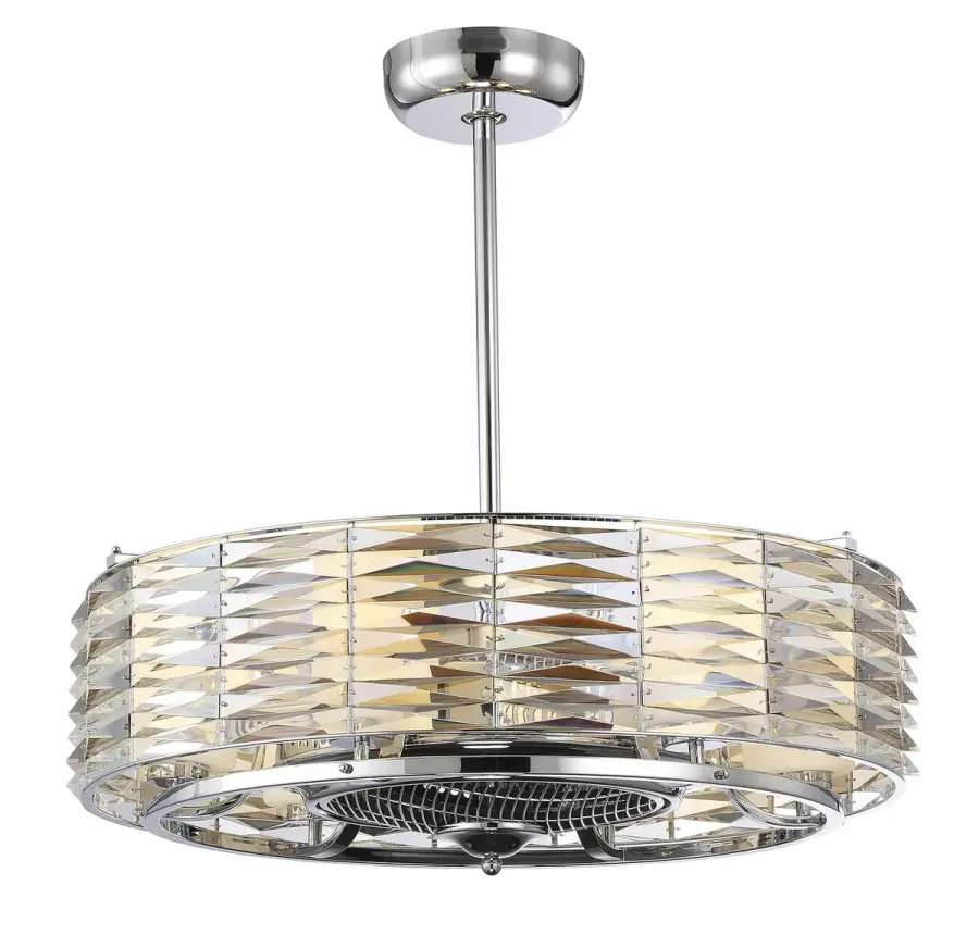 Taurus 6-Light Fan D'Lier in Polished Chrome - Image 1