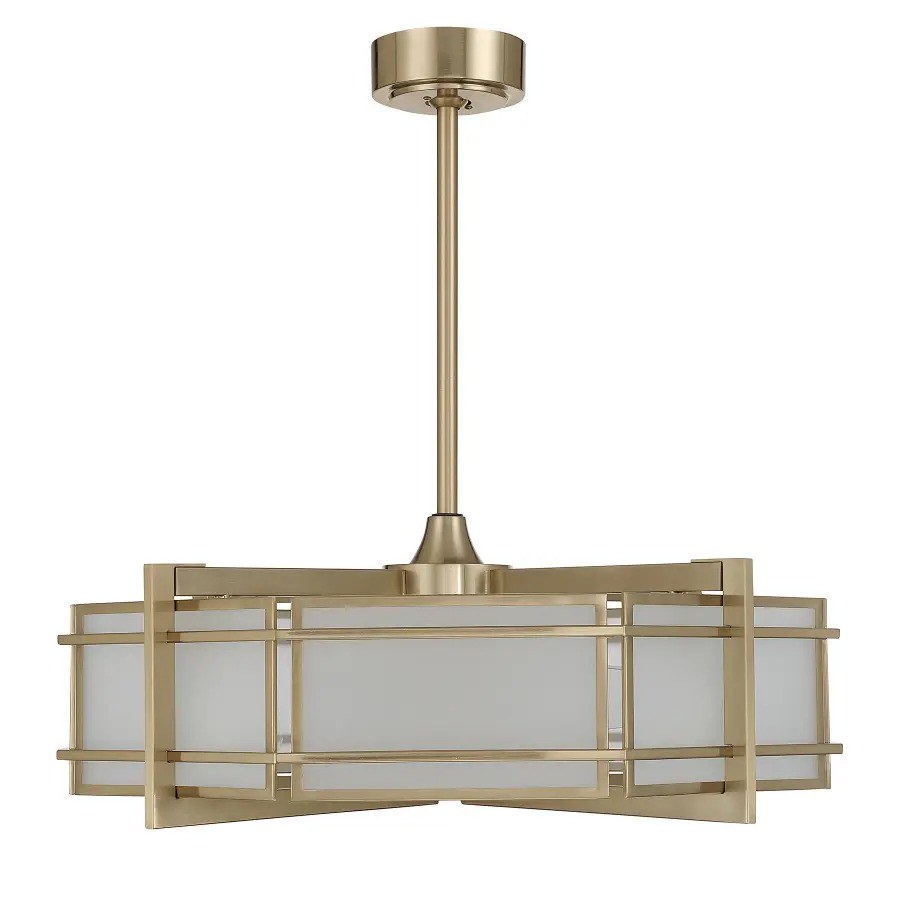 Canterbury 4-Light Fan D'Lier in Noble Brass - Image 2