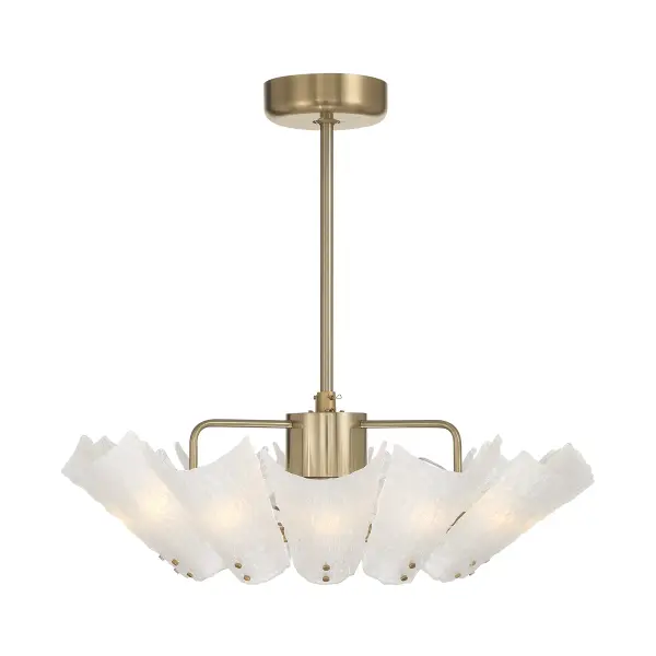 Celina 12-Light Fan D'Lier in Noble Brass