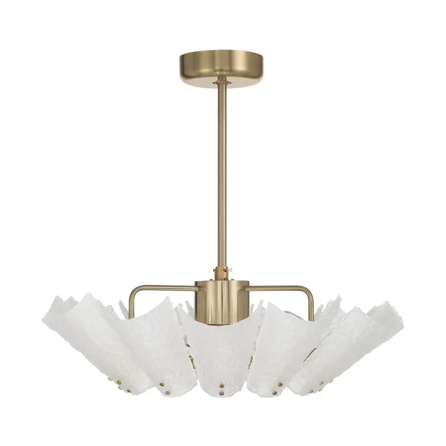 Celina 12-Light Fan D'Lier in Noble Brass - Image 2