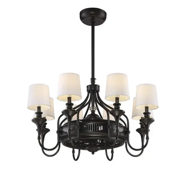 Brisa 8-Light Fan D'Lier in English Bronze - Image 4