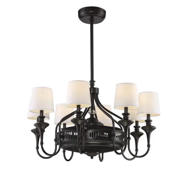 Brisa 8-Light Fan D'Lier in English Bronze - Image 5