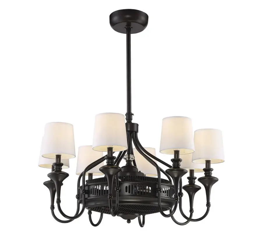 Brisa 8-Light Fan D'Lier in English Bronze - Image 5