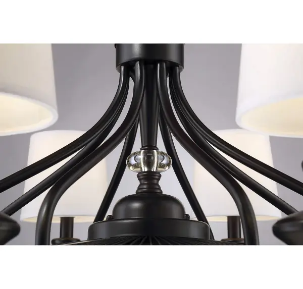 Brisa 8-Light Fan D'Lier in English Bronze - Image 7