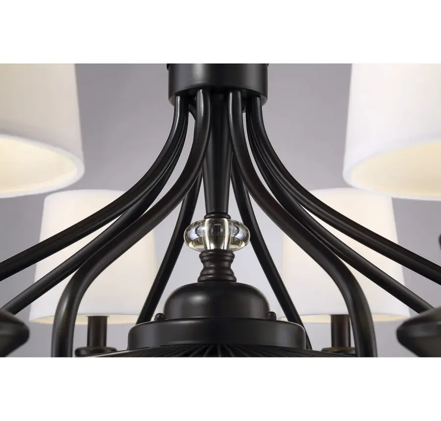 Brisa 8-Light Fan D'Lier in English Bronze - Image 7