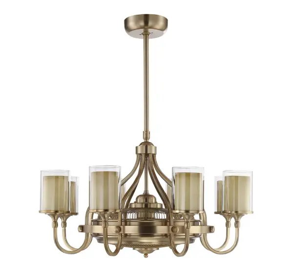 Etesian 8-Light Fan D'Lier in Burnished Russet - alternate view