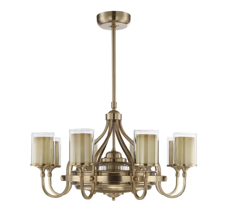 Etesian 8-Light Fan D'Lier in Burnished Russet - Image 2