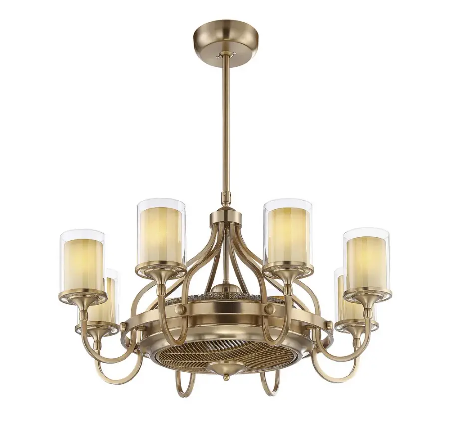 Etesian 8-Light Fan D'Lier in Burnished Russet - Image 4