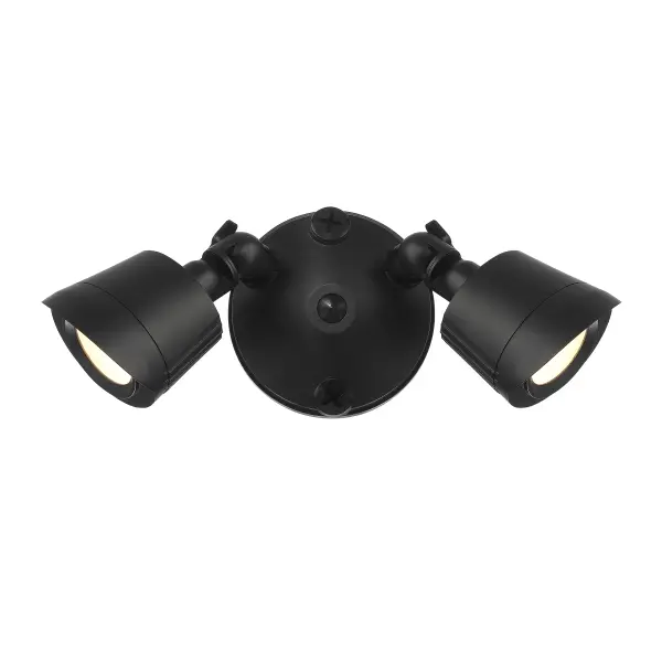 This dual-head LED flood light delivers 1590 lumens of warm 3000K light in a compact, weather-resistant design. Perfect for illuminating entryways, patios, and outdoor living spaces with energy-efficient integrated LEDs.