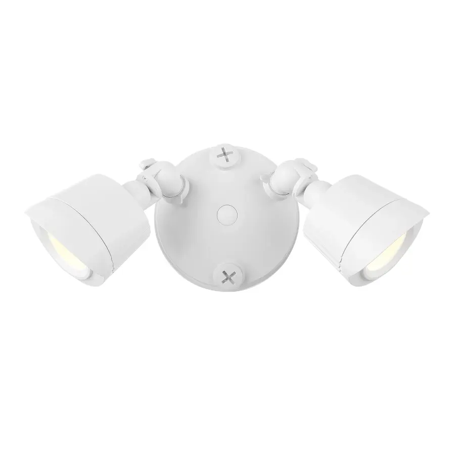 LED Double Flood Light in White - Image 1
