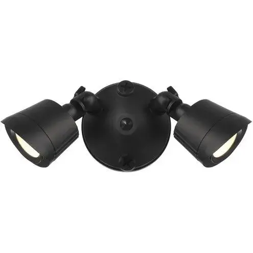 This dual-head LED flood light delivers bright, energy-efficient illumination with 2247 lumens output. The wet-rated fixture features integrated LED technology and adjustable heads for customizable coverage.