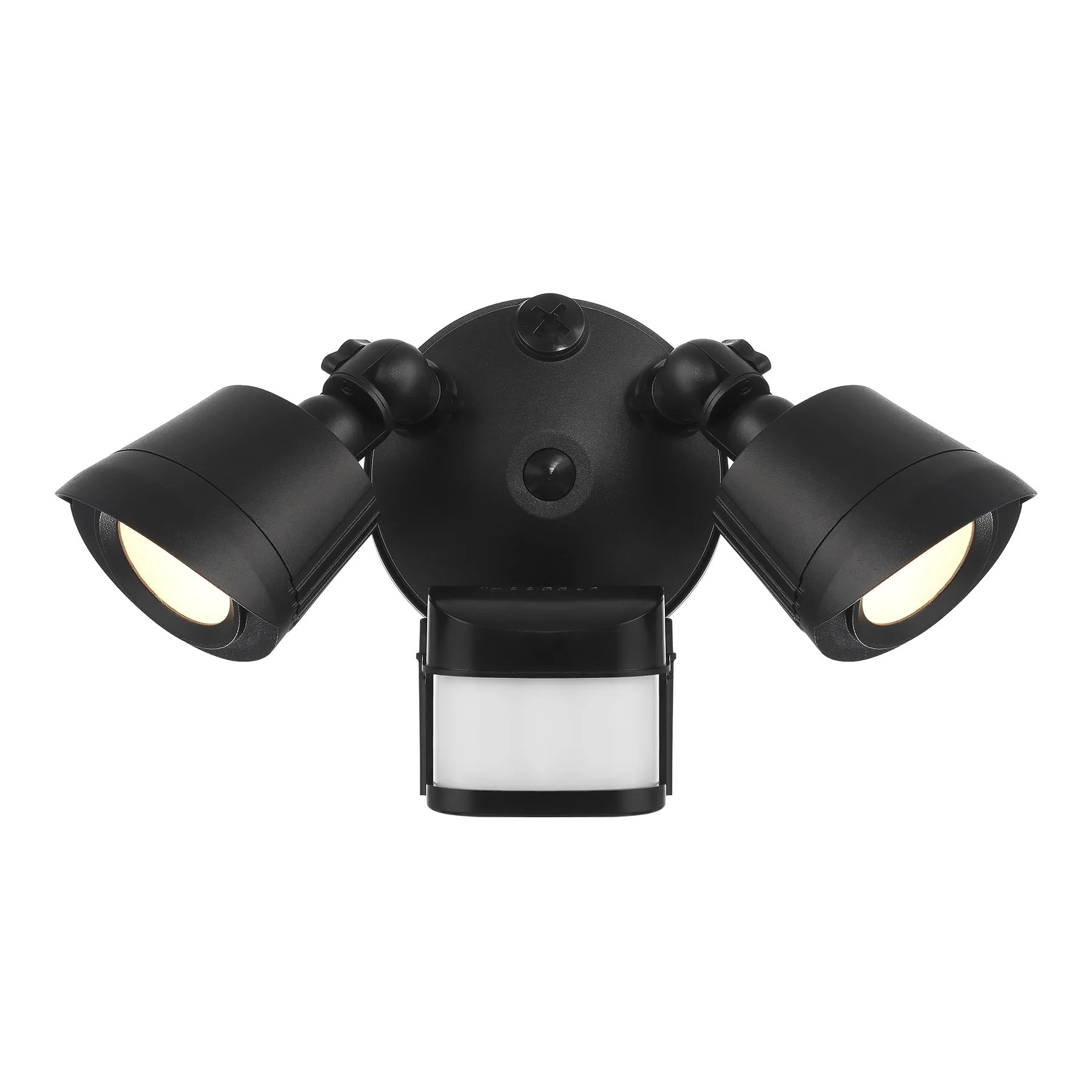 LED Motion Sensor Double Flood Light in Black