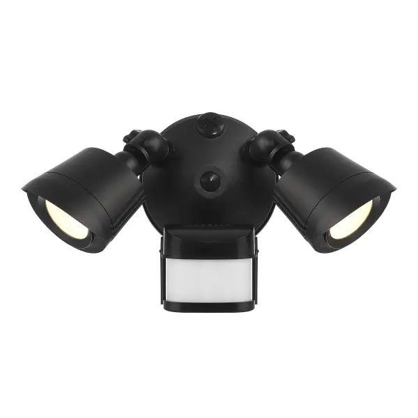 This dual-head LED flood light combines energy efficiency with intelligent motion detection, offering 270-degree coverage and bright 3000K illumination. Perfect for enhancing security and convenience in outdoor spaces.