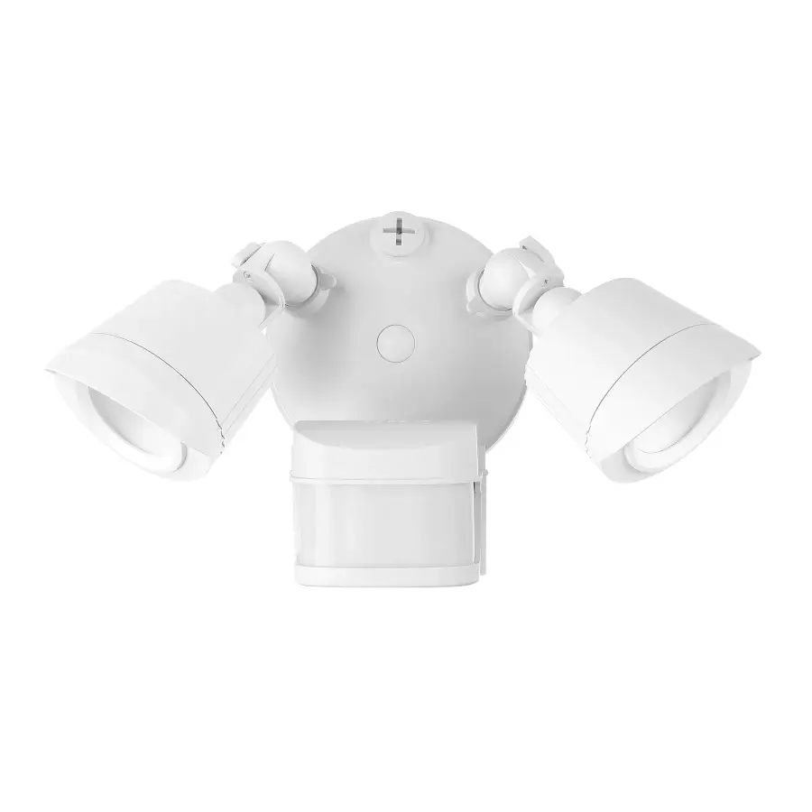 LED Motion Sensored Double Flood Light in White - Image 2