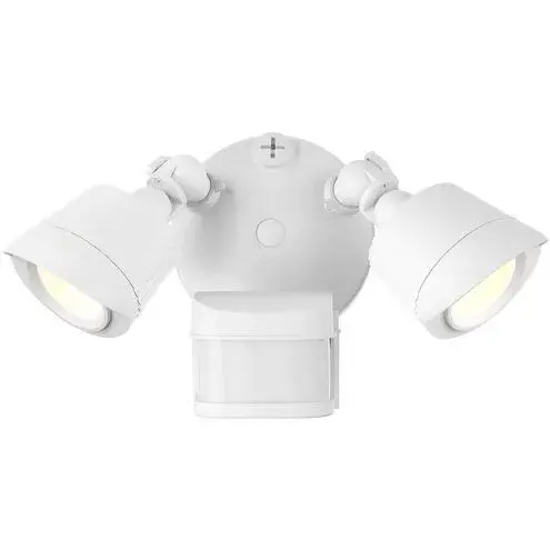 LED 3CCT Motion Sensored Double Flood Light in White