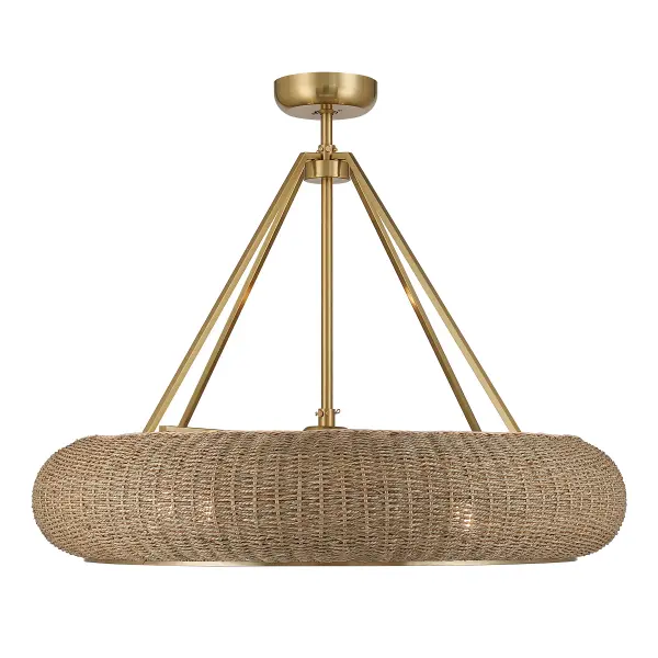 Gaia 4-Light Fan D'Lier in Warm Brass by Breegan Jane - Image 5