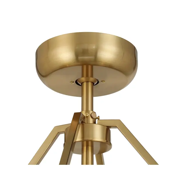 Gaia 4-Light Fan D'Lier in Warm Brass by Breegan Jane - Image 6