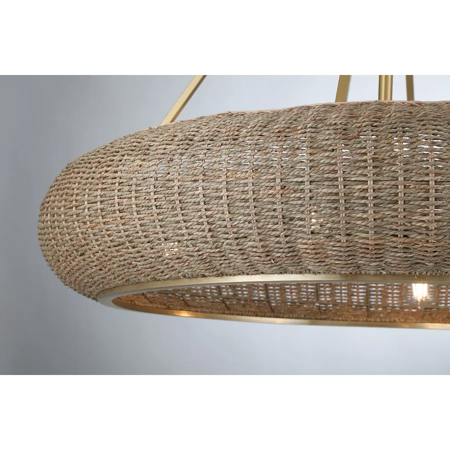 Gaia 4-Light Fan D'Lier in Warm Brass by Breegan Jane - Image 7