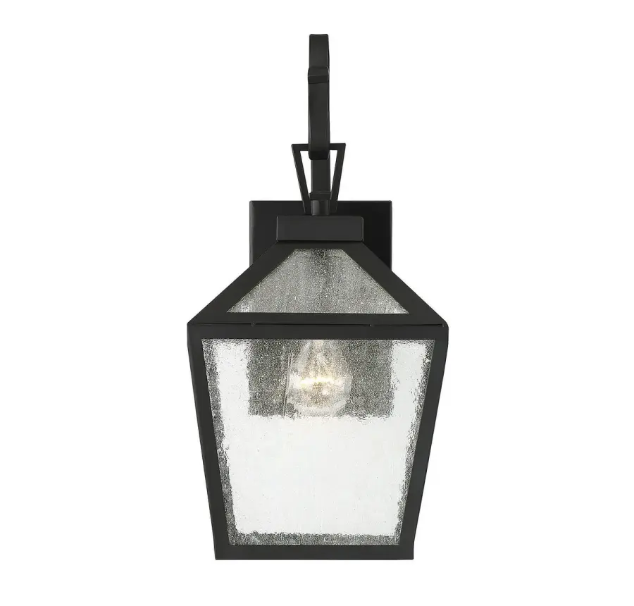 Woodstock 1-Light Outdoor Wall Lantern in Black - Image 4