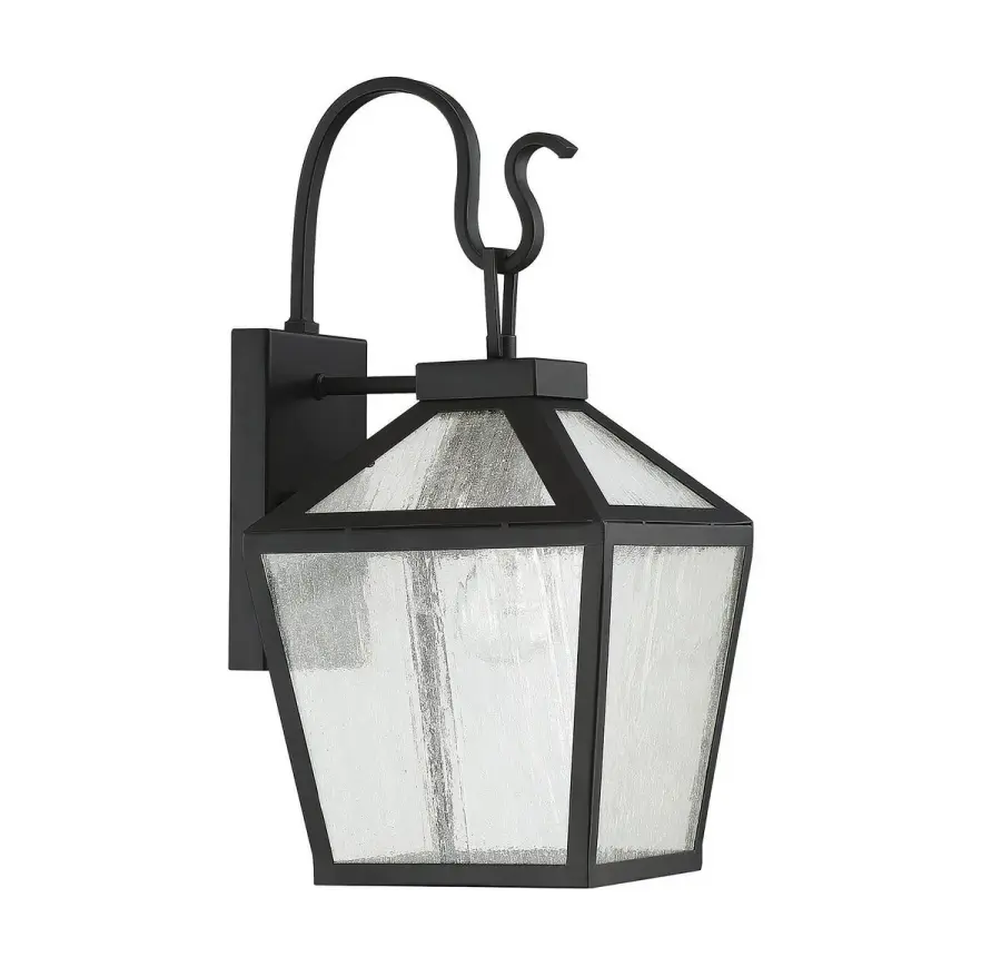 Woodstock 1-Light Outdoor Wall Lantern in Black - Image 5