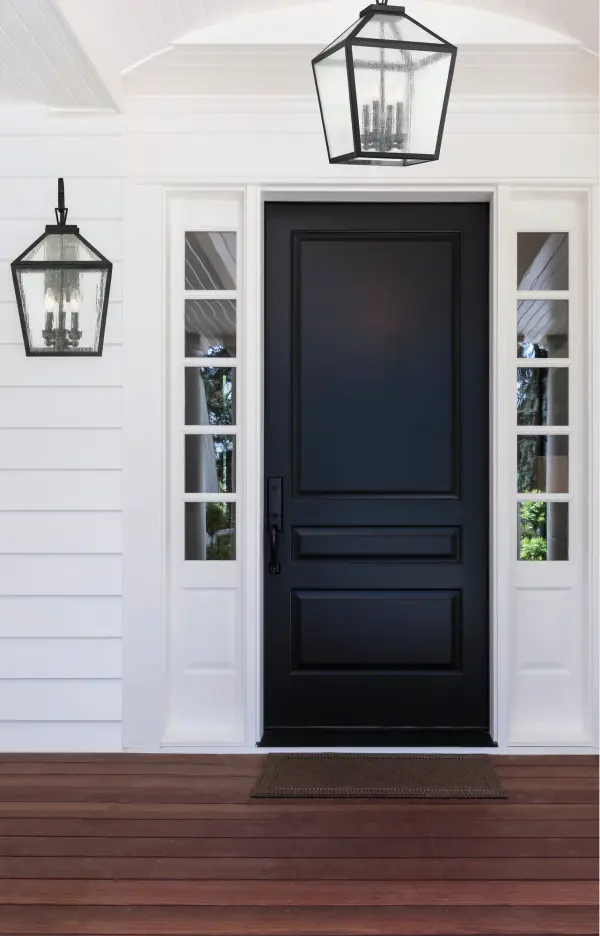 Woodstock 3-Light Outdoor Wall Lantern in Black - Image 7