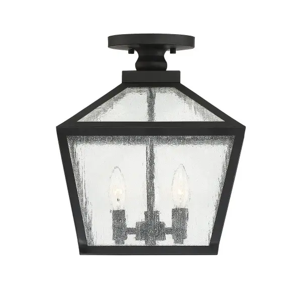 Woodstock 3-Light Outdoor Ceiling Light in Black - Image 3