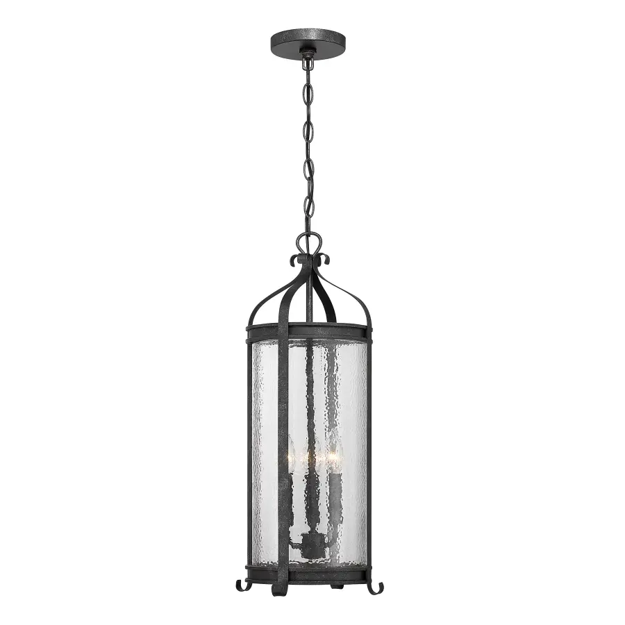 Preston 3-Light Outdoor Hanging Lantern in Iron Oxide - Image 1